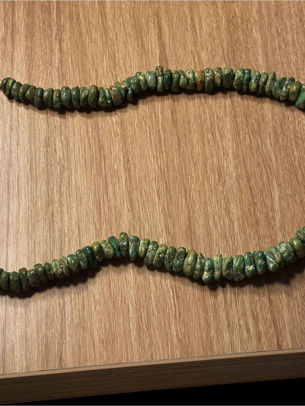 Southwestern Style Turquoise Heishi Bead Necklace | Vintage